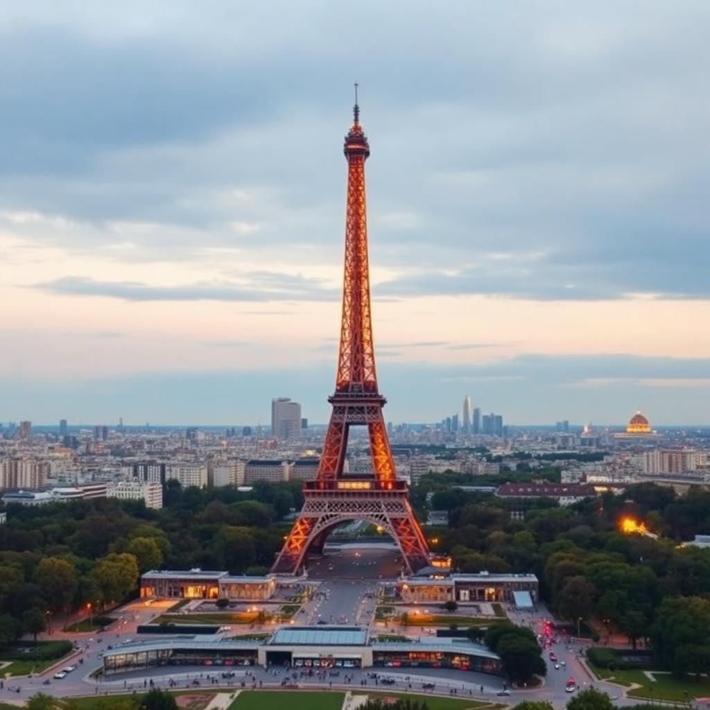 Transfert VTC Tour Eiffel Paris - chauffeur privé luxe